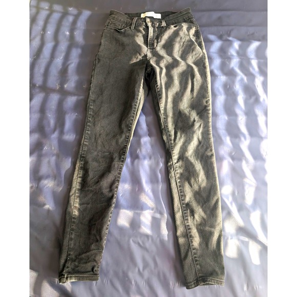 Signature by Levi Strauss & Co. Denim - Signature by Levi Strauss Womens Mid Rise Skinny Gray Stretch Denim Jeans 26x27